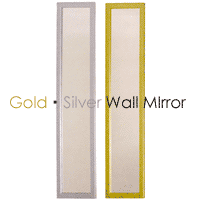 !041鏡!金と銀のウォールミラー　壁掛け鏡高さ127cm