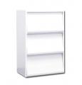 フラップ扉 3枚タイプ (ホワイト) 〔Display rack Series〕 NDS60-F3